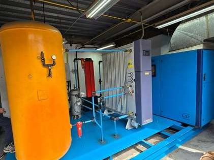 Compressor room before the nitrogen generation system was installed